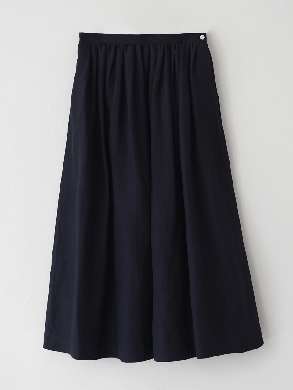 Jane Linen Flare skirt (Navy)