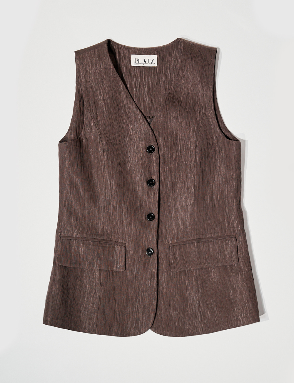 Ray Straight Vest (Brown)