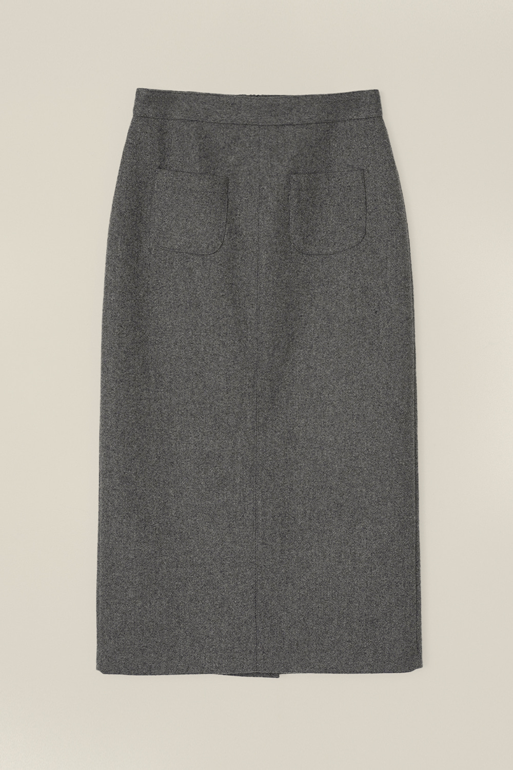 Front pocket skirt Gray