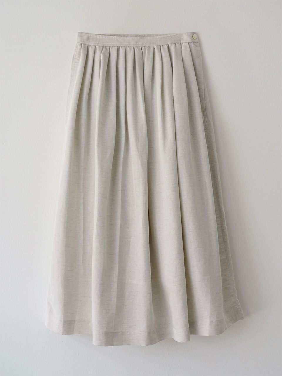 Jane Linen Flare skirt (Oatmeal)